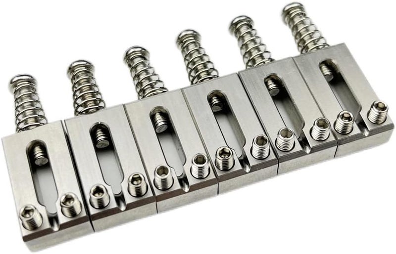 Kaynes 6PCS 10.5mm Guitar Bridge Saddles – Stainless Steel Tremolo Bridges Saddle for Fender Telecaster Tele Stratocaster Strat Style Electric Guitar Replacement (10.5mm) - Image 4